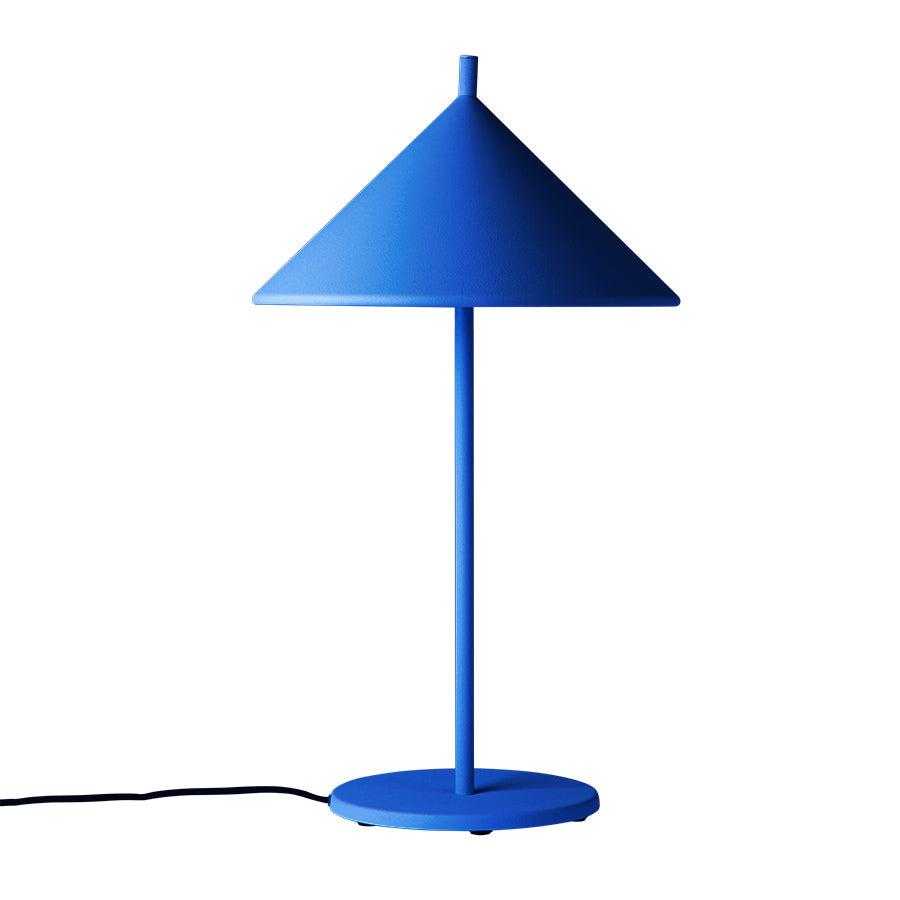 HK Living metal triangle table lamp l cobalt