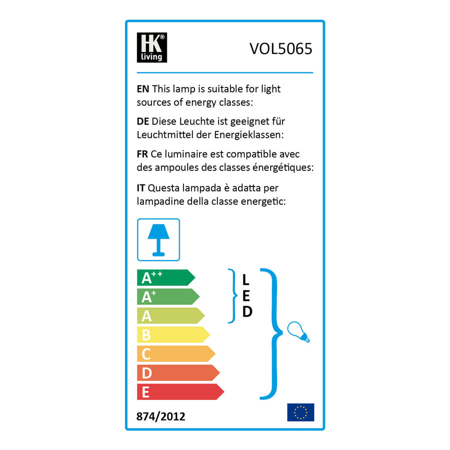 HK Living metal triangle table lamp l matt lilac