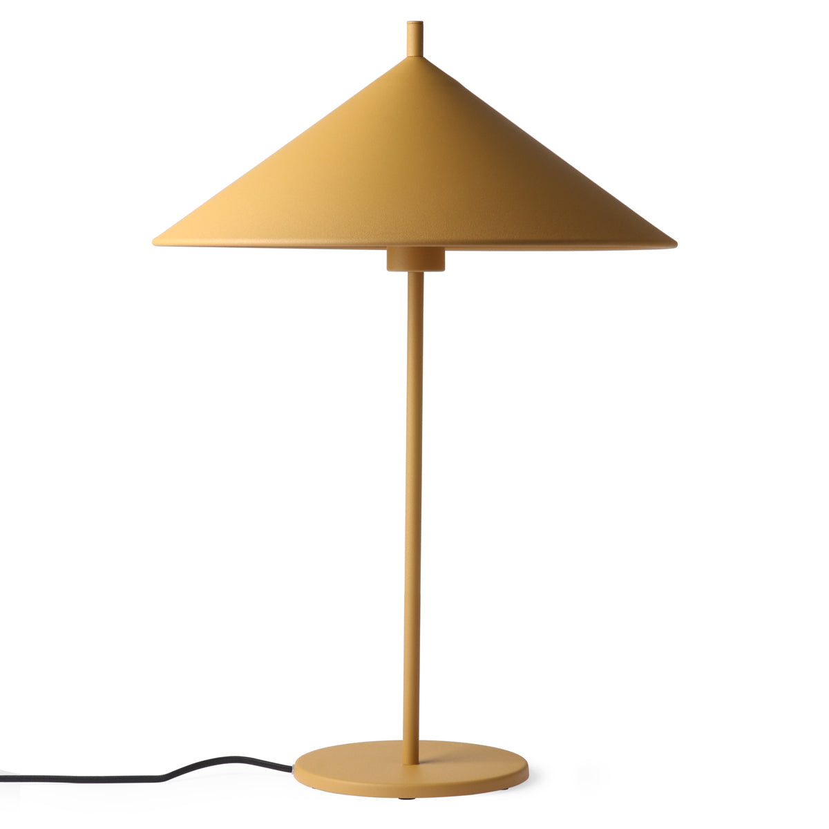 HK Living metal triangle table lamp l matt ochre