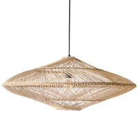 Thumbnail for HK Living wicker pendant lamp oval natural