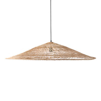 Thumbnail for Natural Wicker Pendant Triangle Lamp XL