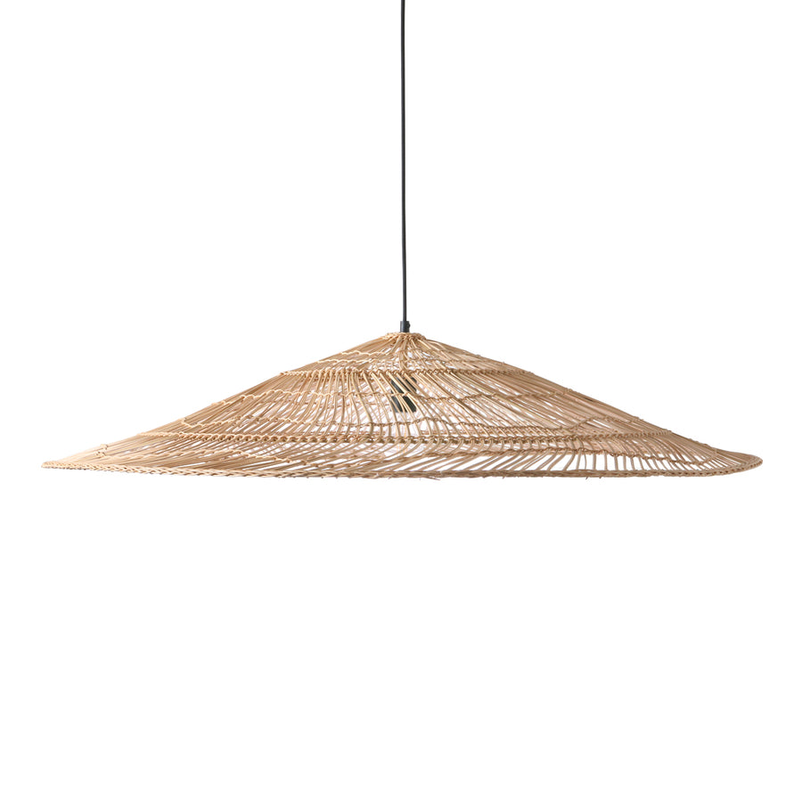 Natural Wicker Pendant Triangle Lamp XL