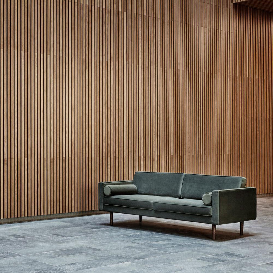 Broste Copenhagen Sofa 'Wind' 31000057 grape leaf green velvet